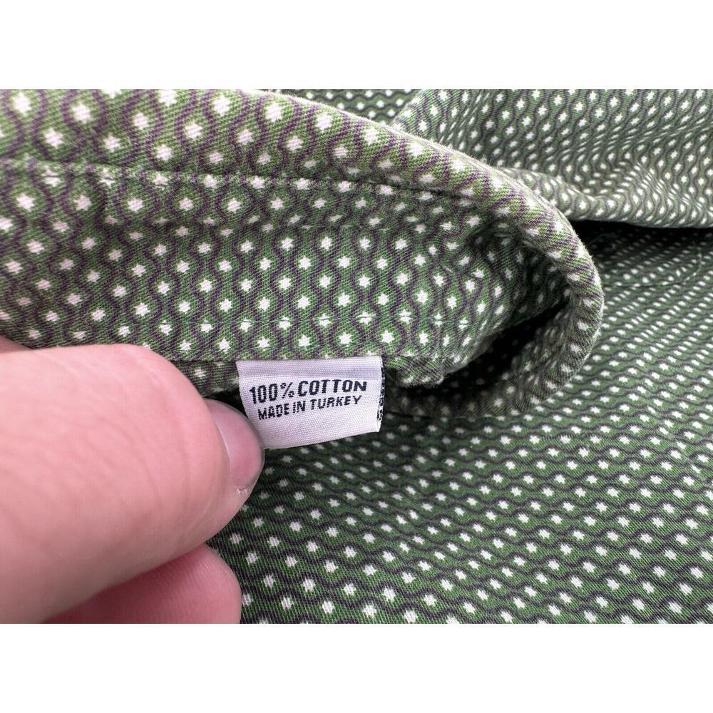 Cinch Button Up Shirt Size L Star Print Green Western Rodeo Dress Cowboy Cotton‌ - Picture 16 of 16